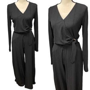 Revolve Heartloom Two Piece Black Ribbed Set